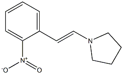 (E)-1-(2-nitrostyryl)pyrrolidine 구조식 이미지