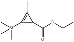 에틸2-메틸-3-(트리메틸실릴)시클로프로프-2-엔카르복실레이트 구조식 이미지