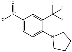 1-[4-Nitro-2-(trifluoroMethyl)phenyl]pyrrolidine Structure
