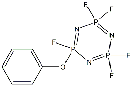1,3,5,2,4,6-Triazatriphosphorine, 2,2,4,4,6-pentafluoro-2,2,4,4,6,6-hexahydro-6-phenoxy- 구조식 이미지