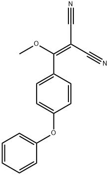 Propanedinitrile, 2-[Methoxy(4-phenoxyphenyl)Methylene]- Structure