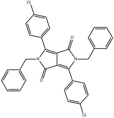 1,4-diketo-2,5-dibenzyl-3,6-di-(4'-chloro-phenyl)pyrrolo[3,4-c]pyrrole 구조식 이미지