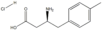 (S)-3-아미노-4-(4-메틸페닐)-부티르산-HCl 구조식 이미지