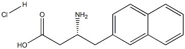 (R)-3-AMino-4-(2-naphthyl)-butyric acid-HCl 구조식 이미지