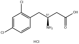 (S)-3-아미노-4-(2,4-디클로로페닐)-부티르산-HCl 구조식 이미지