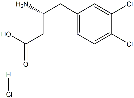 (R)-3-AMino-4-(3,4-dichlorophenyl)-butyric acid-HCl 구조식 이미지