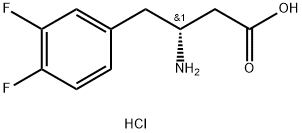 (R)-3-AMino-4-(3,4-difluorophenyl)-butyric acid-HCl Structure