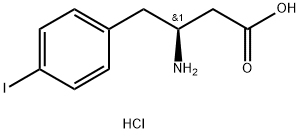 (S)-3-아미노-4-(4-요오도페닐)-부티르산-HCl 구조식 이미지