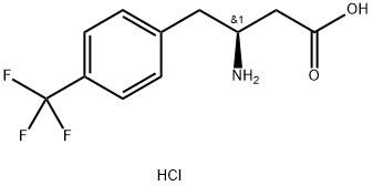 (S)-3-AMino-4-(4-trifluoroMethylphenyl)-butyric acid-HCl Structure