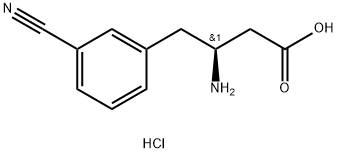 (S)-3-AMino-4-(3-cyanophenyl)-butyric acid-HCl Structure