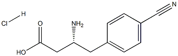 (R)-3-AMino-4-(4-cyanophenyl)-butyric acid-HCl 구조식 이미지