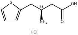 (R)-3-AMino-4-(2-thienyl)-butyric acid-HCl 구조식 이미지
