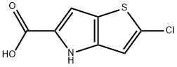 2-Chloro-4H-thieno[3,2-b]pyrrole-5-carboxylic acid Structure