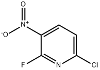 6-클로로-2-플루오로-3-니트로피리딘 구조식 이미지