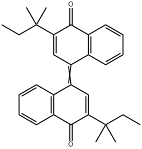 2-(1,1-diMethylpropyl)-4-[3-(1,1-diMethylpropyl)-4-oxo-1(4H)-naphthalenylidene]-1(4H)-Naphthalenone Structure