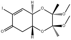 (2S,3S,4aR,8aR)-2,3,4a,8a-Tetrahydro-7-iodo-2,3-diMethoxy-2,3-diMethyl-1,4-benzodioxin-6(5H)-one Structure