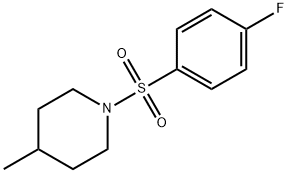 1-((4-플루오로페닐)술포닐)-4-메틸피페리딘 구조식 이미지