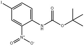 tert-butyl (4-iodo-2-nitrophenyl)carbaMate Structure