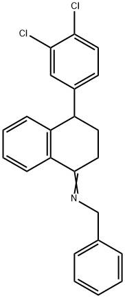 (E)-N-Benzyl Sertraline 구조식 이미지
