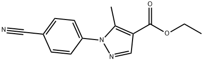 ethyl 1-(4-cyanophenyl)-5-Methyl-1H-pyrazole-4-carboxylate Structure