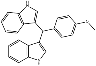 3,3'-((4-Methoxyphenyl)Methylene)bis(1H-indole) Structure
