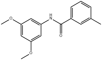N-(3,5-디메톡시페닐)-3-메틸벤자미드 구조식 이미지