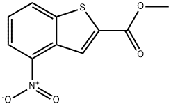 메틸4-니트로벤조[b]티오펜-2-카르복실레이트 구조식 이미지