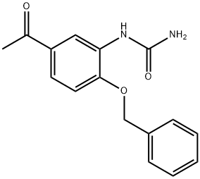 N-[5-Acetyl-2-(phenylMethoxy)phenyl]urea Structure