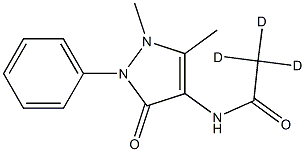 4-AcetaMido-D3-antipyrine 구조식 이미지