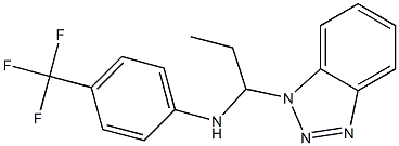 (1-벤조트리아졸-1-일-프로필)-(4-트리플루오로메틸-페닐)-아민 구조식 이미지