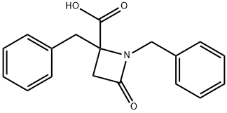 1,2-Dibenzyl-4-oxoazetidine-2-carboxylic acid Structure