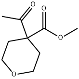 Ethyl 4-acetyl tetrahydro-2H-pyran-4-carboxylate 구조식 이미지
