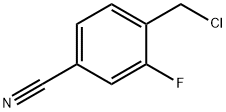 4-(ChloroMethyl)-3-fluorobenzonitrile 구조식 이미지