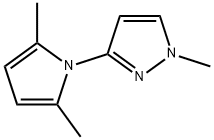 3-(2,5-diMethyl-1H-pyrrol-1-yl)-1-Methyl-1H-pyrazole Structure