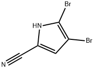 4,5-DibroMo-1H-pyrrole-2-carbonitrile Structure