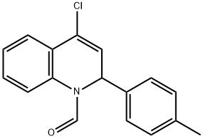 4-클로로-2-(p-톨릴)퀴놀린-1(2H)-카브알데히드 구조식 이미지