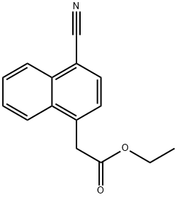 Ethyl 2-(4-cyanonaphthalen-1-yl)acetate Structure