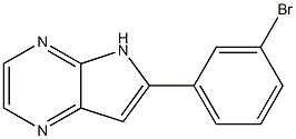 6-(3-broMophenyl)-5H-pyrrolo[2,3-b]pyrazine 구조식 이미지