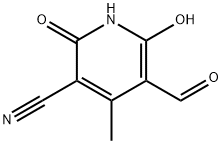 5-ForMyl-2,4,6-트리메틸니코티노니트릴 구조식 이미지