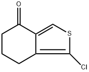 1-클로로-6,7-디하이드로벤조[c]티오펜-4(5H)-온 구조식 이미지