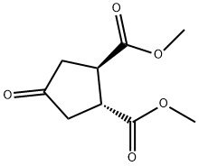 1,2-Cyclopentanedicarboxylic acid, 4-oxo-, 1,2-diMethyl ester, (1R,2R)- 구조식 이미지