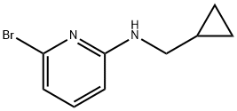 6-broMo-N-(사이클로프로필메틸)피리딘-2-아민 구조식 이미지