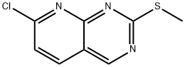 7-Chloro-2-(methylthio)pyrido[2,3-d]pyrimidine 구조식 이미지