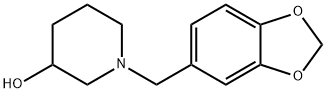 1-Benzo[1,3]dioxol-5-ylMethyl-piperidin-3-ol Structure