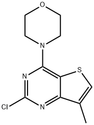 Thieno[3,2-d]pyriMidine, 2-chloro-7-Methyl-4-(4-Morpholinyl)- Structure