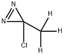 3-클로로-3-(메틸-D3)-3H-디아지린 구조식 이미지
