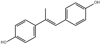 Phenol, 4,4'-[(1E)-1-Methyl-1,2-ethenediyl]bis- Structure