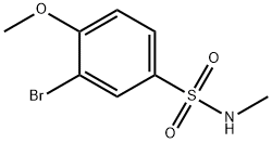 3-broMo-4-Methoxy-N-MethylbenzenesulfonaMide Structure