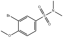 3-broMo-4-메톡시-N,N-디메틸벤젠술폰아미드 구조식 이미지