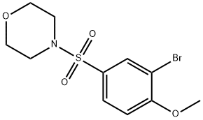 4-((3-broMo-4-Methoxyphenyl)sulfonyl)Morpholine Structure